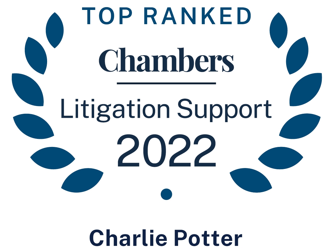 Chambers 2022 logo with Charlie Potter's name